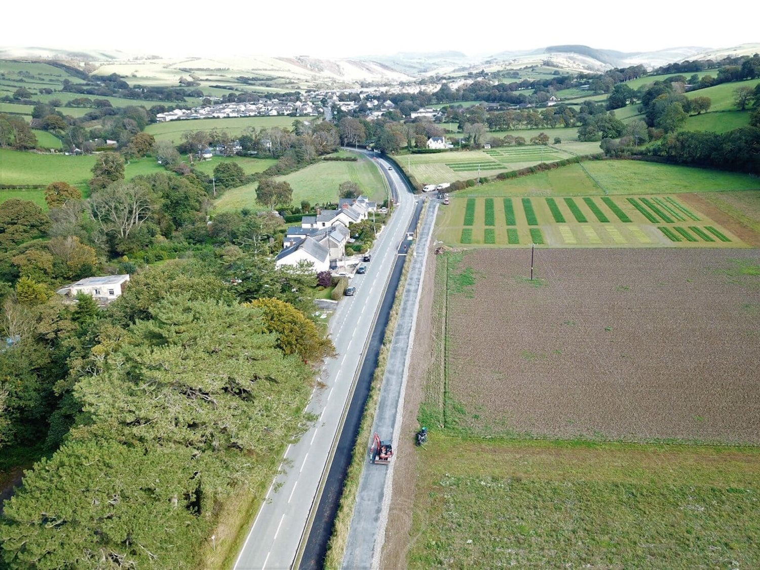 New shared use path between IBERS and Penrhyncoch