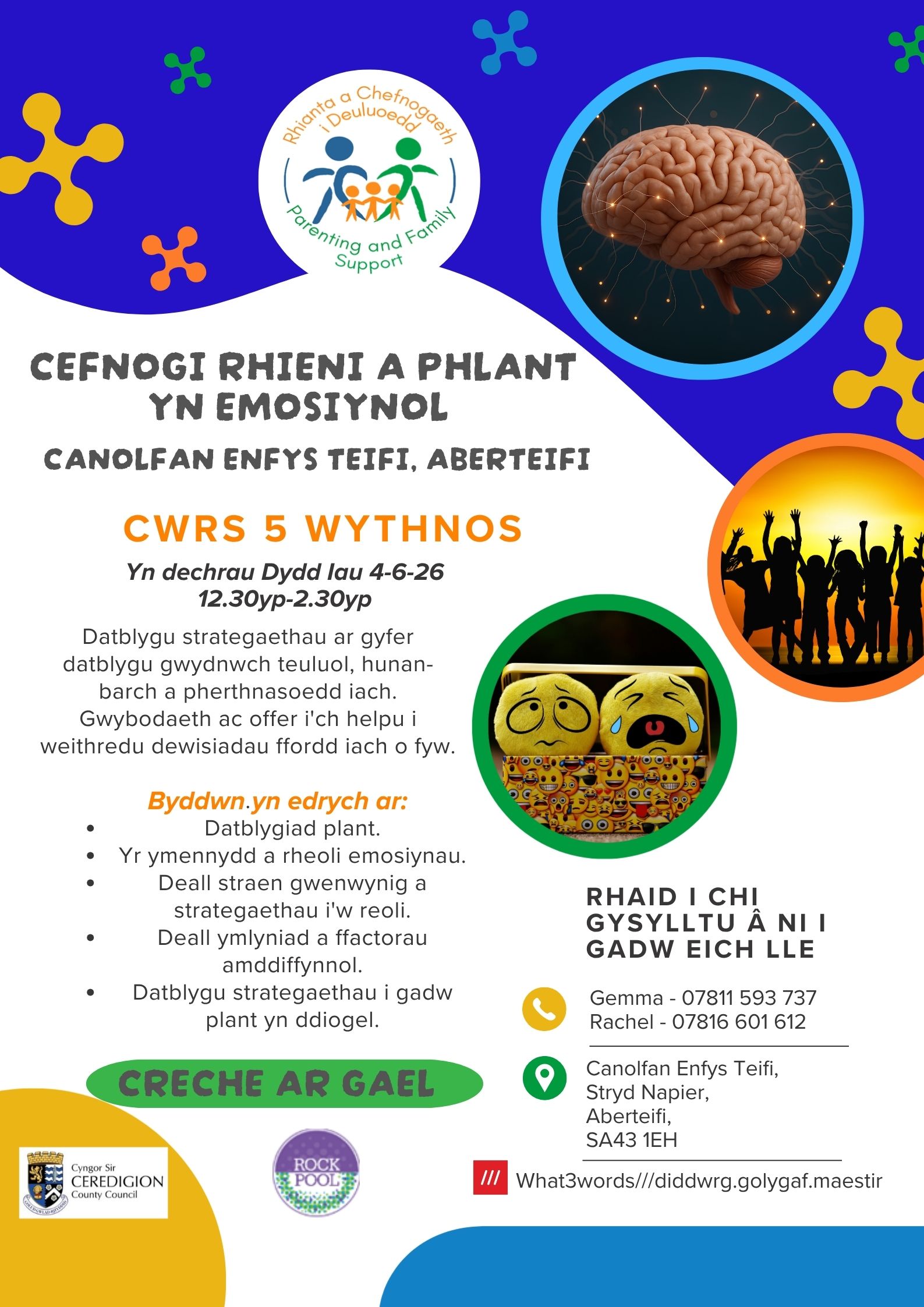 Cefnogi Rhieni a Phlant yn Emosiynol