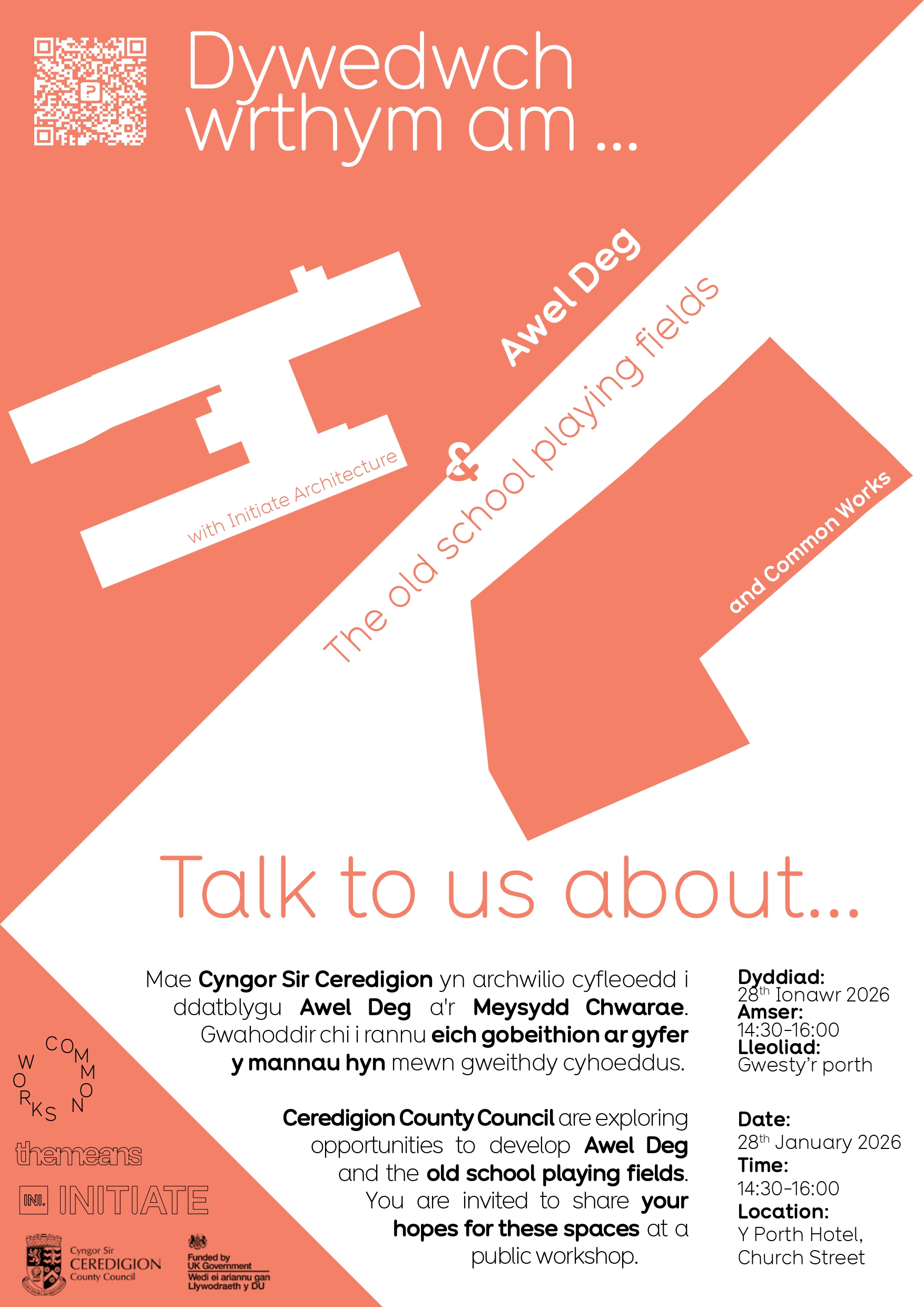 Share your views on future plans for two key sites in Llandysul 